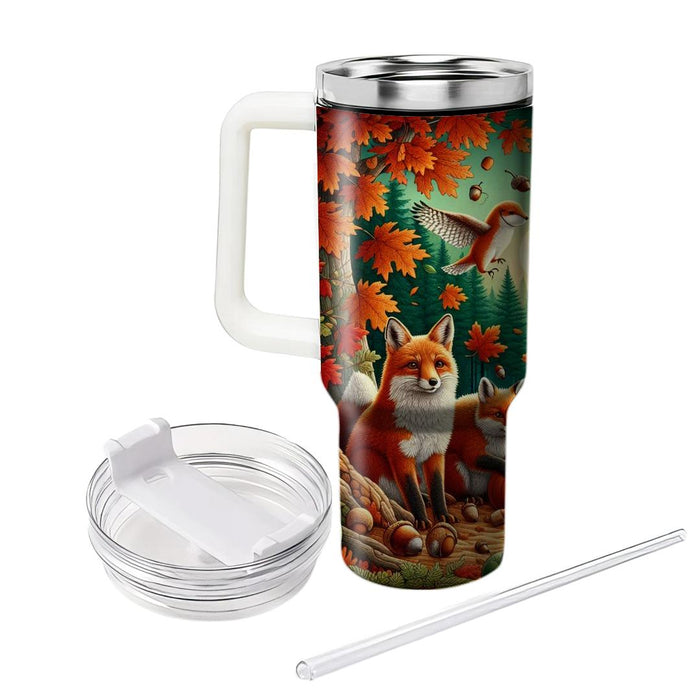 Autumn Woodland Creatures Tumblers With Lids