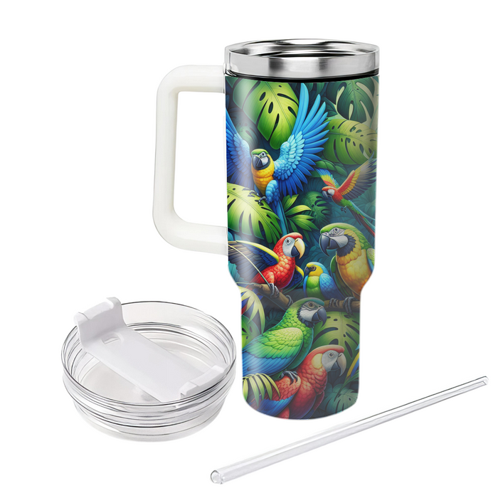 Wild Jungle Parrots  Decorative Tumblers