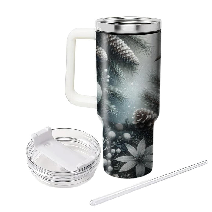 Winter Pine Cone Elegance  Tumbler Cups