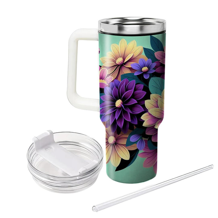 Whimsical Dahlia Dreams  Insulated Tumblers