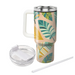 Tropical Leaves Geometric  Custom Tumblers