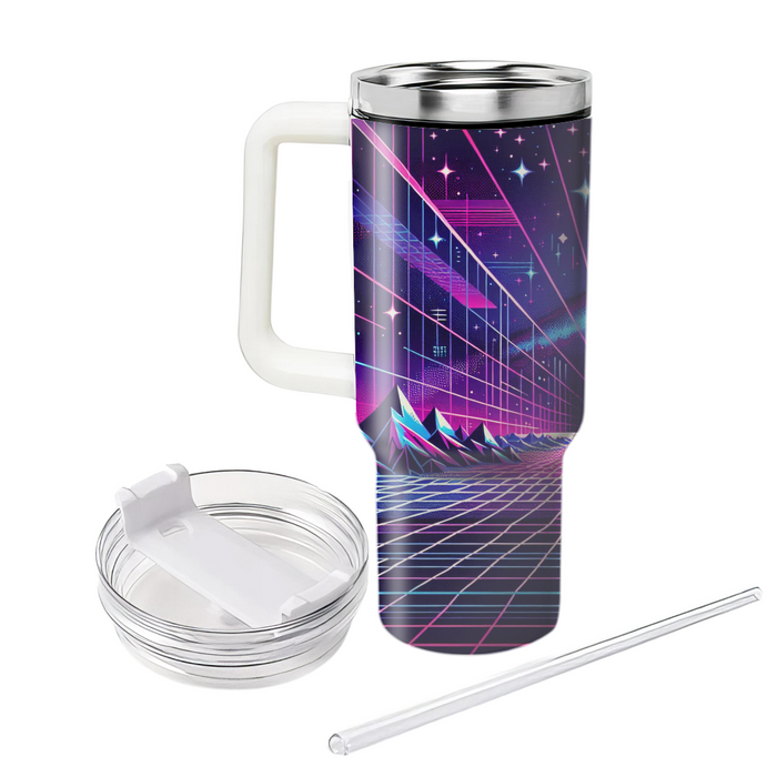 Retro Grid Universe Insulated Tumblers