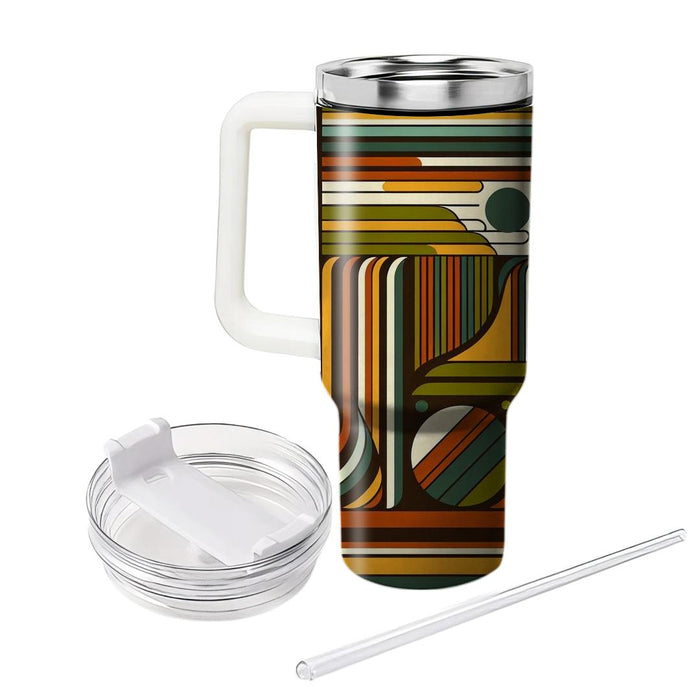 Bold Stripes And Circles  Tumbler Cups