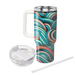 Geometric Wave Flow  Insulated Tumblers