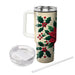 Winter Wonderland Poinsettia  Tumbler Cups