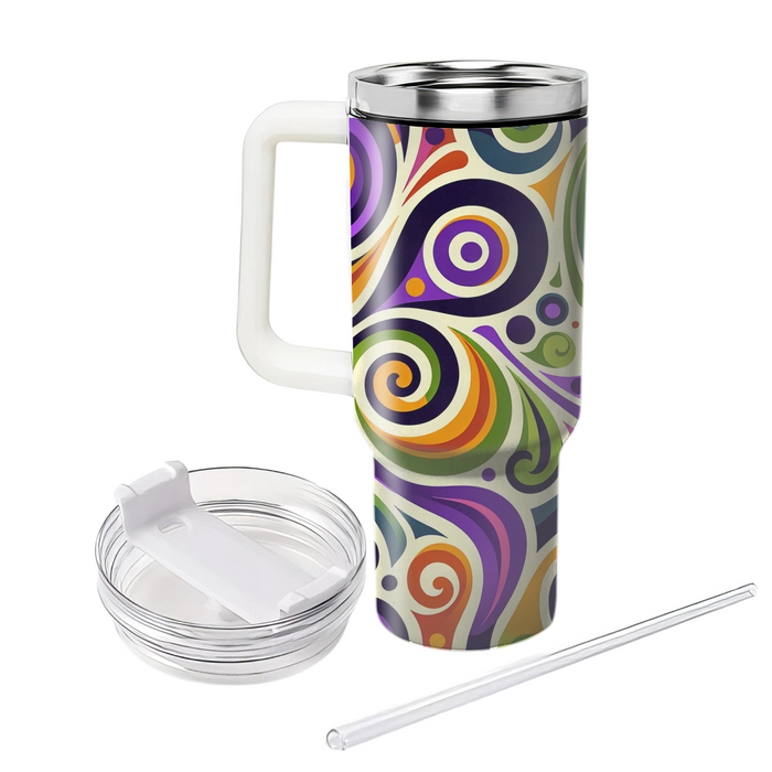 Whimsical Abstract Spirals  Custom Tumblers