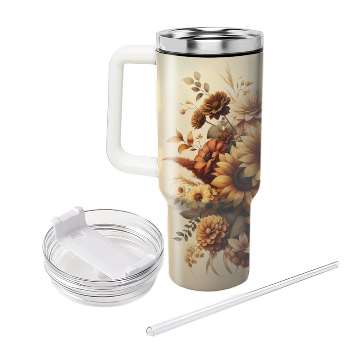 Bountiful Floral Harvest  Custom Tumblers