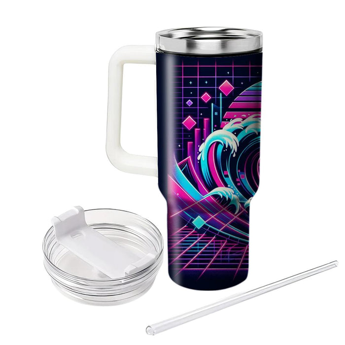 Synthwave Surfer  Tumblers With Lids