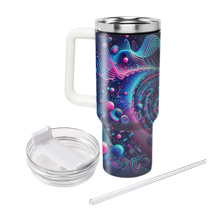 Synthpop Swirl  Custom Tumblers