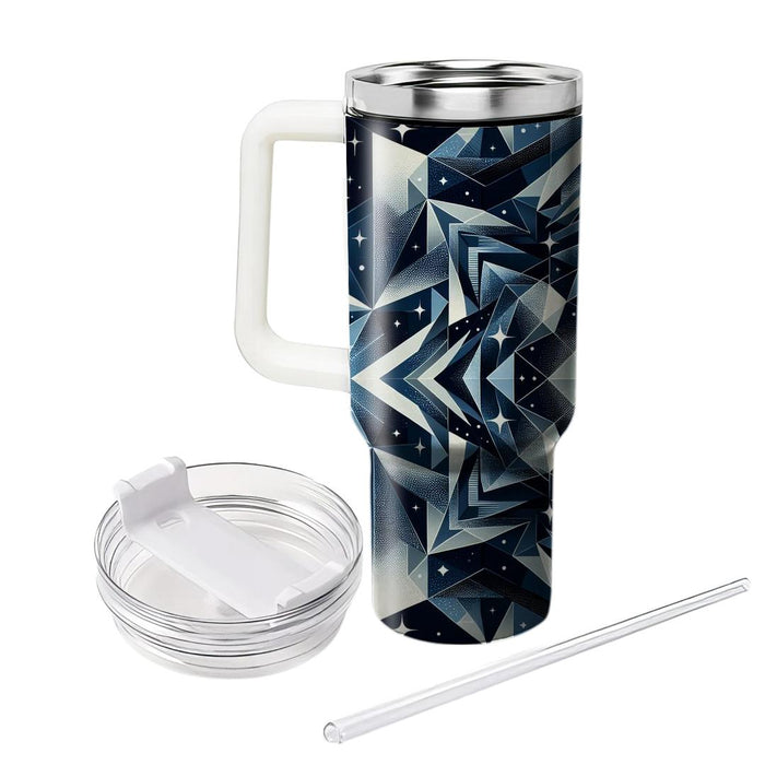 Starry Night Triangles  Tumblers With Lids