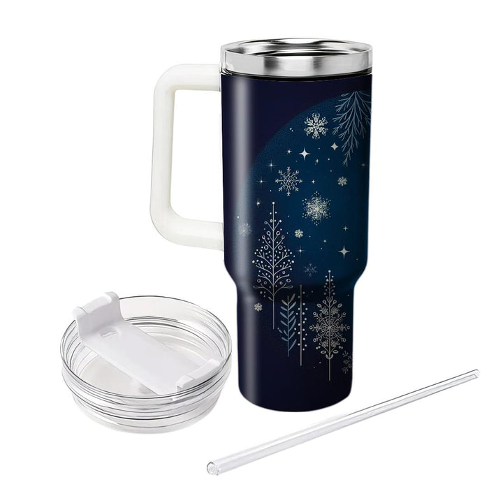 Winter Night Starry  Insulated Tumblers