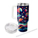 Funky Retro Space Voyage  Insulated Tumblers