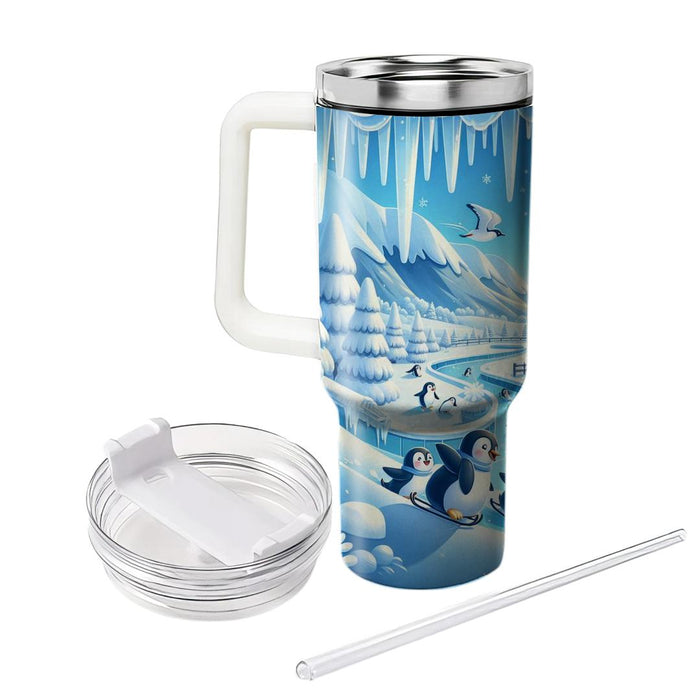 Winter Penguin Parade  Tumbler Cups