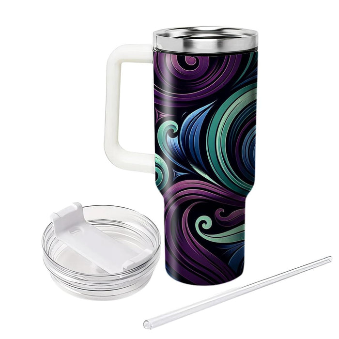 Sophisticated Abstract Swirl Pattern  Decorative Tumblers