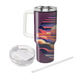 Abstract Sunsets Travel Tumblers