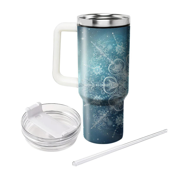 Winter Frosty Magic Tumblers With Lids