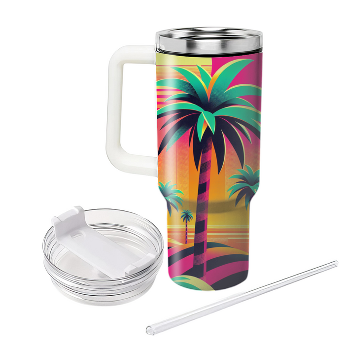 Tropical Retro  Tumbler Cups