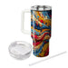 Artistic Paint Drip  Decorative Tumblers