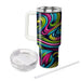 Electric Funk Swirls  Unique Tumblers