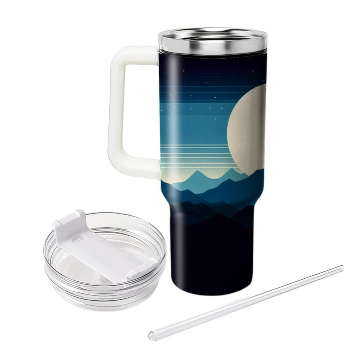 Striking Mountain Silhouette  Insulated Tumblers