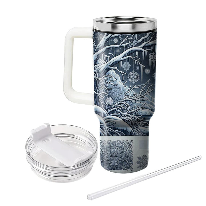 Winter Icicle Charm  Travel Tumblers