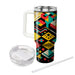 Vibrant Checkerboard  Travel Tumblers