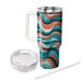 Wavy Stripe Pattern  Tumblers With Lids