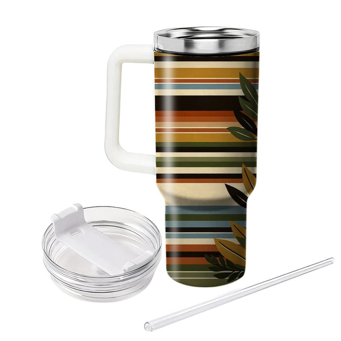 Seventies Stripes  Personalized Tumblers