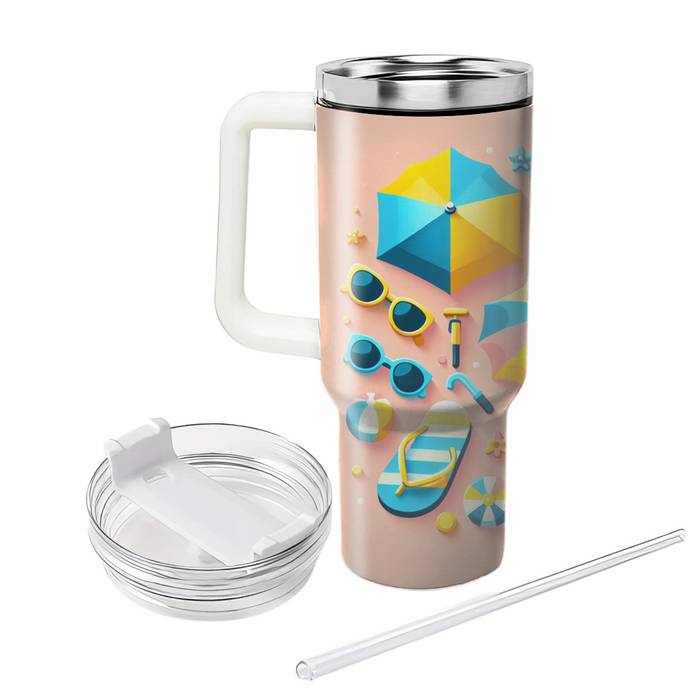 Sunny Beach Vibes Travel Tumblers