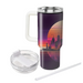 Retro Skyline Silhouettes Travel Tumblers