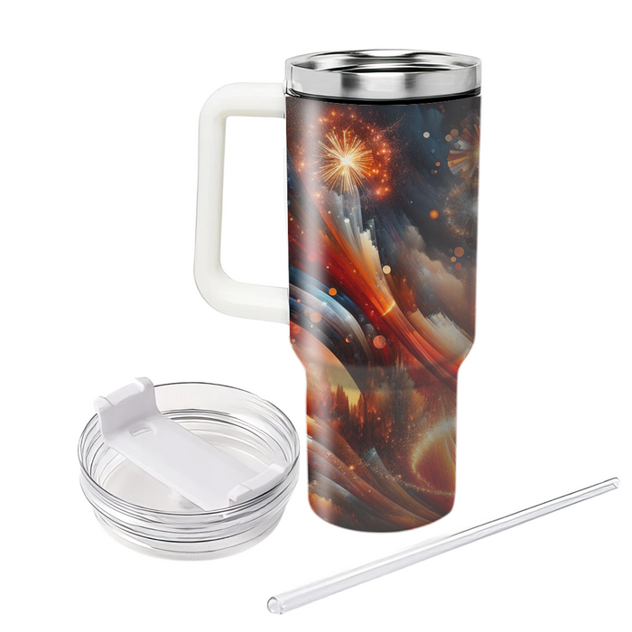 Autumn Fireworks Celebration  Travel Tumblers