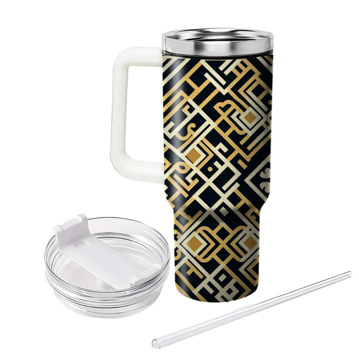 Art Deco Diamond Pattern  Insulated Tumblers