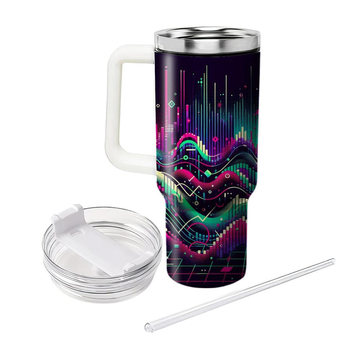 Techno Wave  Tumblers With Lids