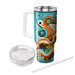 Funky Dot And Line Pattern  Personalized Tumblers