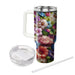 Vibrant Butterfly Blossom  Travel Tumblers