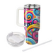 Vivid Geometric Spirals  Decorative Tumblers