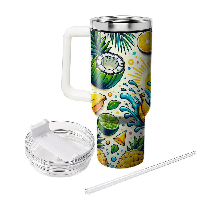 Vibrant Summer Splash  Travel Tumblers