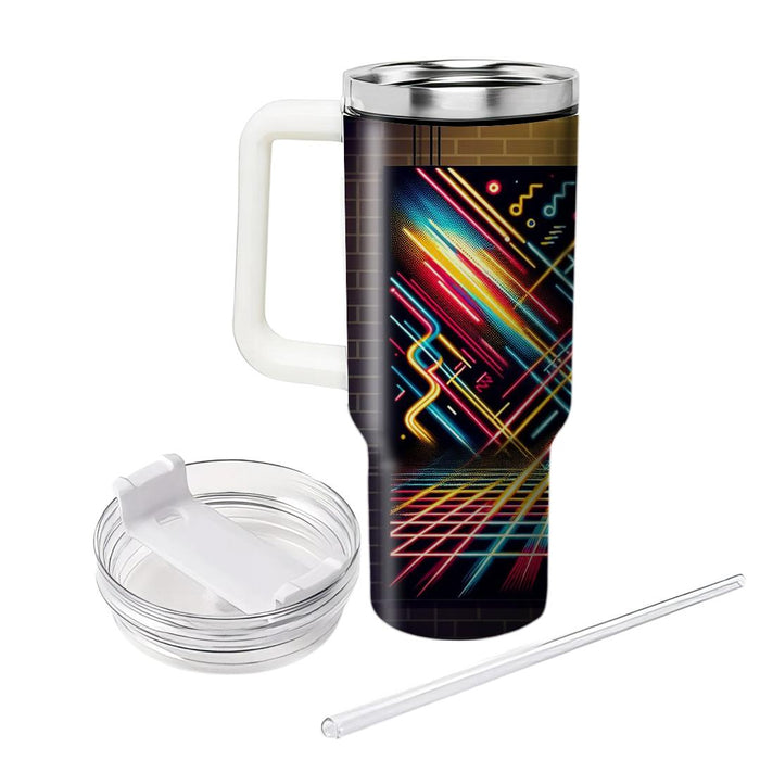 Retro Laser Light  Travel Tumblers