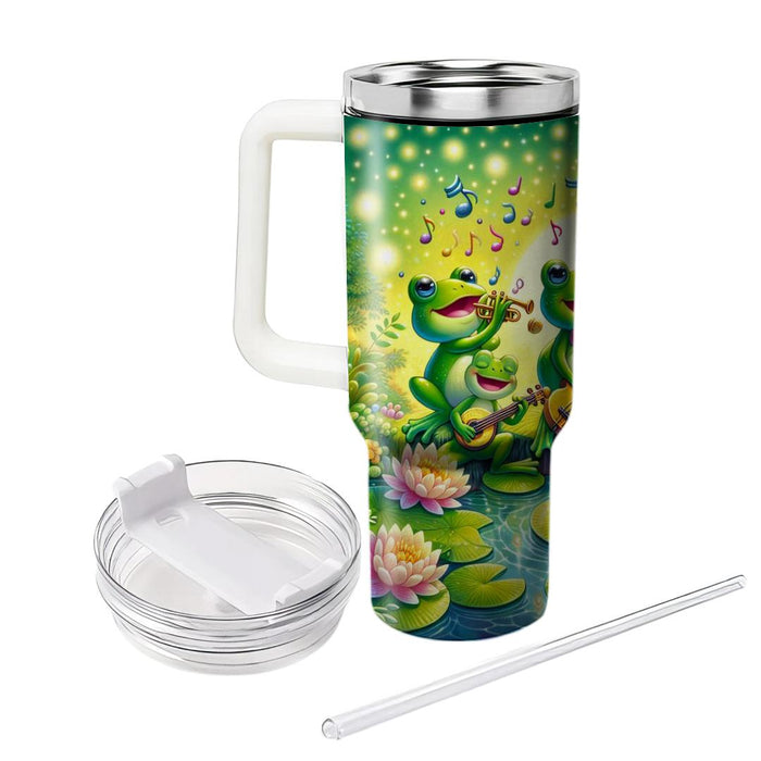 Whimsical Frog Symphony  Custom Tumblers