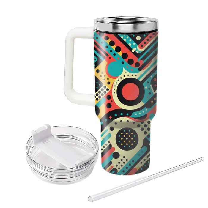 Dynamic Dots And Lines Decorative Tumblers