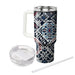 Winter Nordic Knit Tumblers With Lids