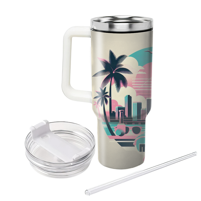 Miami Vice Chic Custom Tumblers