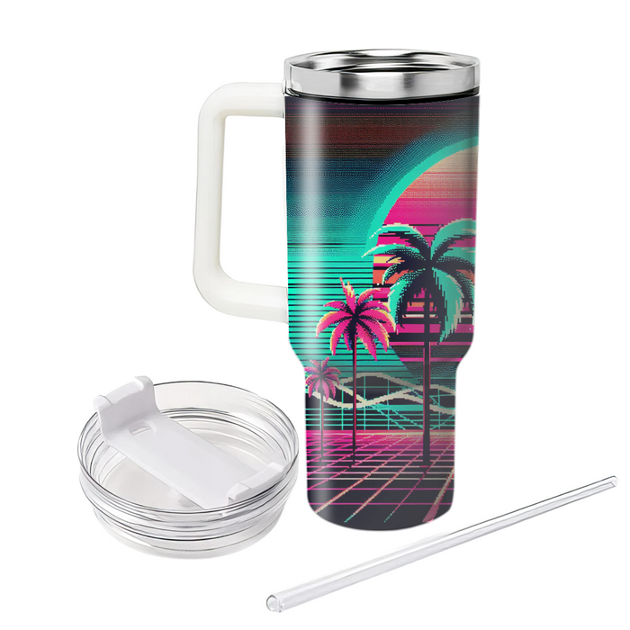 Vaporwave Horizon  Tumblers With Lids