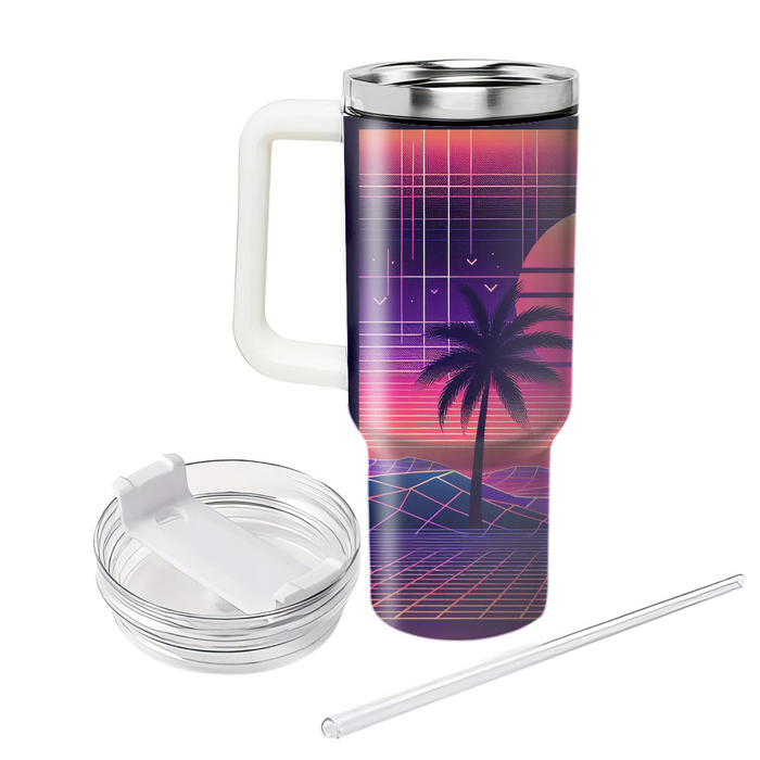 Sunset Synth  Tumbler Cups