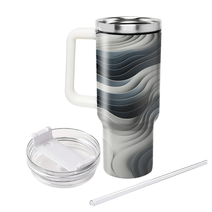 Sleek Modern Waves  Unique Tumblers