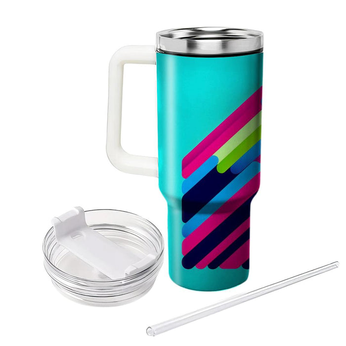 Retro Funky Stripes  Unique Tumblers