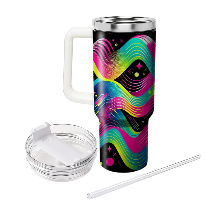 Neon Party Waves  Tumblers For Gifts