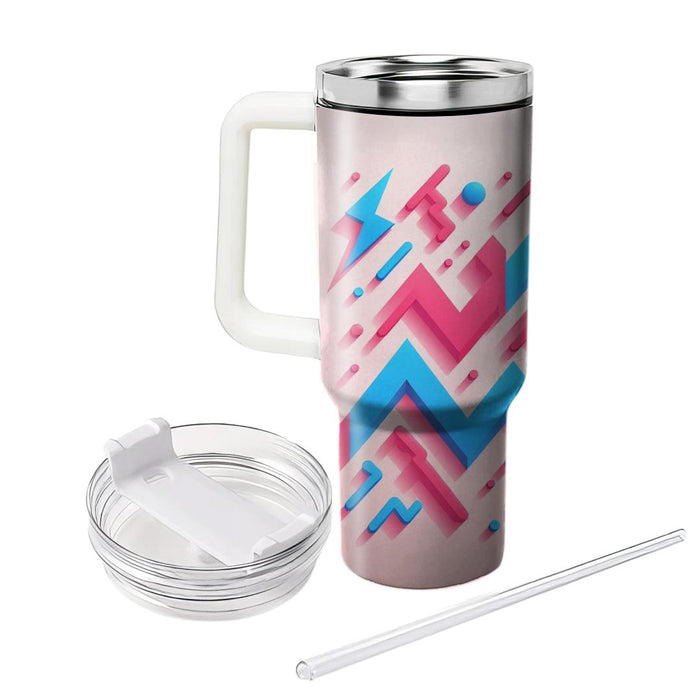 Zigzag Line Fusion  Tumblers For Gifts