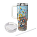 Whimsical Flower Adventure  Insulated Tumblers