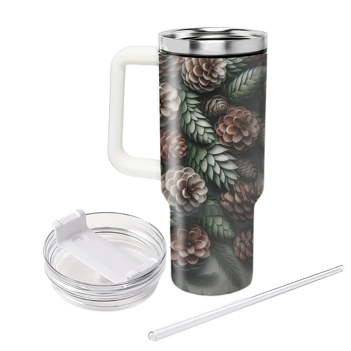 Winter Pinecone Bliss  Tumbler Cups